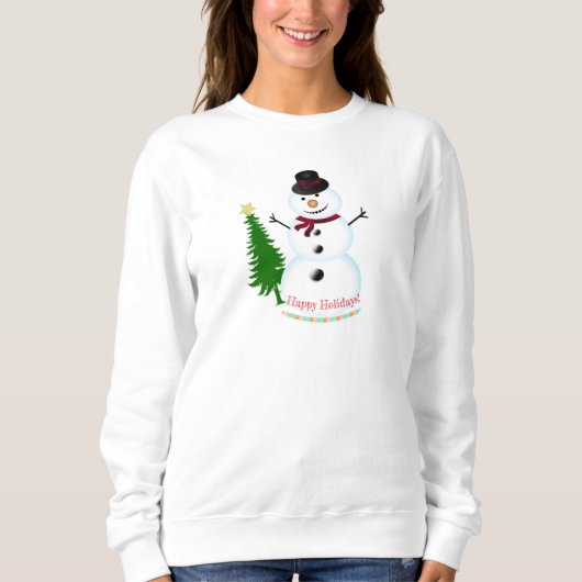 prettige feestdagen Sweatshirt (Voorkant)