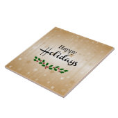 prettige feestdagen tegeltje (Zijkant)