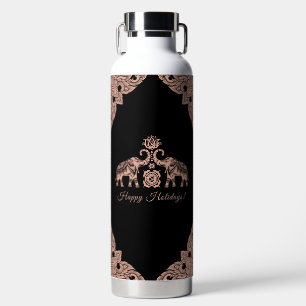 Prettige feestdagen Thailand Elephant Waterfles