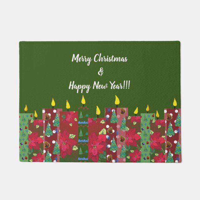 Prettige feestdagen Tijd Deurmat (Voorkant)