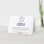 Prettige feestdagen Trisomie 18 Foundation (Achterkant)