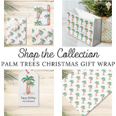 prettige feestdagen Tropische palmboom vierkant st Vierkante Sticker