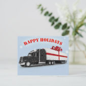 Prettige feestdagen Trucker Briefkaart (Staand voorkant)