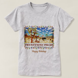 prettige feestdagen Twentynine Palms Califorina T-shirt