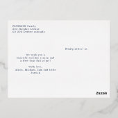 prettige feestdagen typografie eenvoudig modern go (Achterkant)