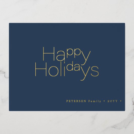 prettige feestdagen typografie eenvoudig modern go (Voorkant)