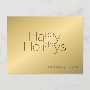 prettige feestdagen typografie eenvoudig modern go