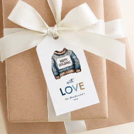 Prettige feestdagen Ugly Sweater Cadeaulabel