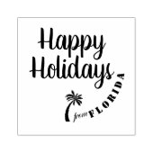 Prettige feestdagen uit Florida Rubberstempel (Afrduk)