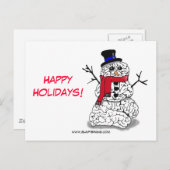 prettige feestdagen uit Snowbrain (Voorkant / Achterkant)