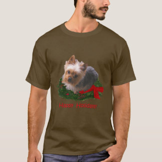 prettige feestdagen uit Yorkie T-shirt