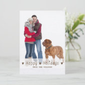 PRETTIGE FEESTDAGEN €? | VAKANTIEFOTOKAART FEESTDAGENKAART (Staand voorkant)