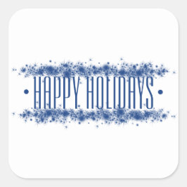 "Prettige feestdagen" vakantiesticker Vierkante Sticker