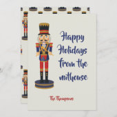 prettige feestdagen van de nuchtere, grappige Nutk (Voorkant / Achterkant)