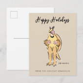 Prettige feestdagen Van de Vakantie Armadillo (Voorkant / Achterkant)