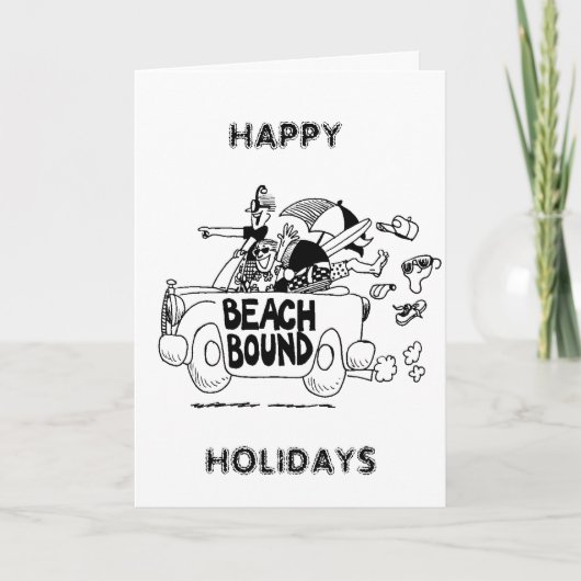 PRETTIGE FEESTDAGEN VAN DE VS "BEACH BOUND BUMS" (Voorkant)