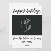 Prettige Feestdagen van Future Meneer & Mevrouw Fo Feestdagenkaart (Voorkant / Achterkant)