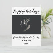 Prettige Feestdagen van Future Meneer & Mevrouw Fo Feestdagenkaart (Staand voorkant)