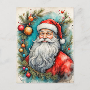 prettige feestdagen van Santa Claus Briefkaart