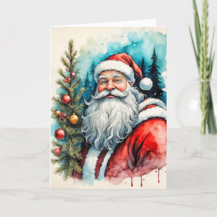 prettige feestdagen van Santa Claus Kaart