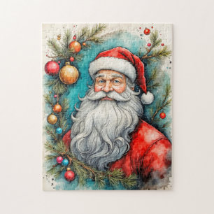 prettige feestdagen van Santa Claus Legpuzzel