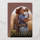 prettige feestdagen Verticale fotoArch (Voorkant)