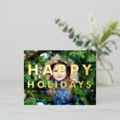 Prettige feestdagen Vet Moderne Typografie (Staand Voorkant)