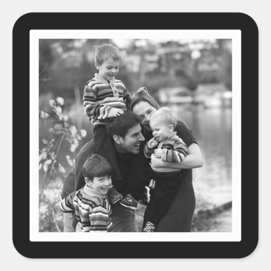 prettige feestdagen vierkante sticker (Voorkant)