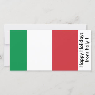 Prettige feestdagen Vlag van Italië Feestdagenkaart