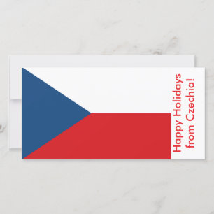 Prettige feestdagen Vlag van Tsjechië, Feestdagenkaart