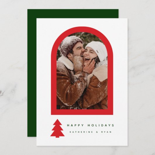 prettige feestdagen Voeg je foto toe (Voorkant / Achterkant)