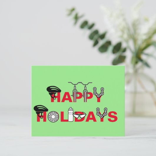 Prettige Feestdagen Voor Wielrenners (Staand voorkant)