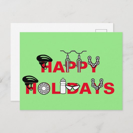 Prettige Feestdagen Voor Wielrenners (Voorkant / Achterkant)