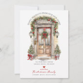 Prettige feestdagen Voordeur in beweging Aankondiging (Voorkant)