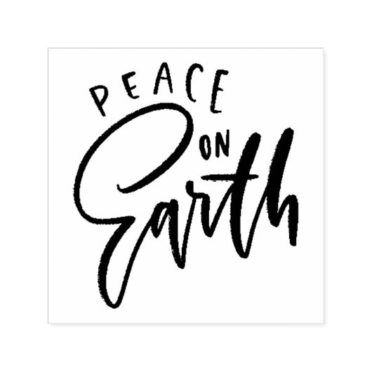 Prettige feestdagen Vrede op aarde Zelfinktende Stempel (Design)