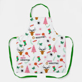 prettige feestdagen | Vroegere kerstmis Schort (Voorkant)