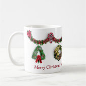 Prettige feestdagen Vrolijk kerstfeest Koffiemok (Links)