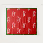 prettige feestdagen wandkleed (Voorkant (horizontaal))