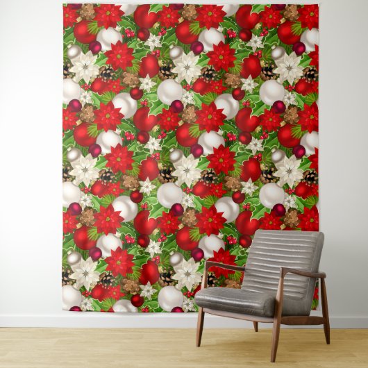 prettige feestdagen wandkleed (In situ)