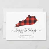 prettige feestdagen Warm Wishes uit Kentucky (Voorkant)