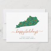 prettige feestdagen Warm Wishes uit Kentucky (Voorkant)