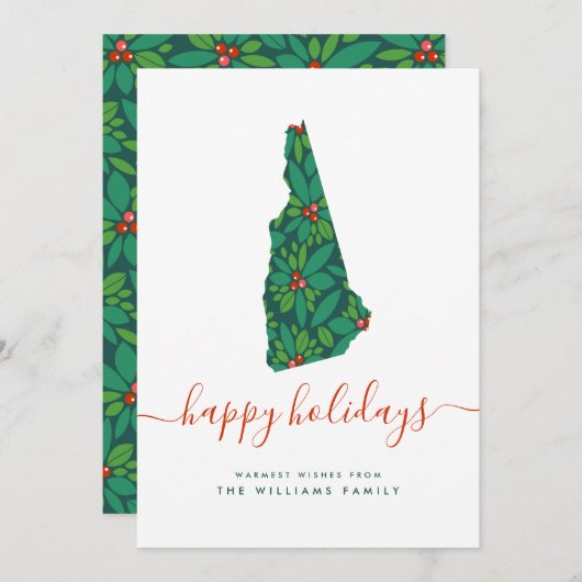 prettige feestdagen Warm Wishes uit New Hampshire