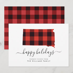 prettige feestdagen Warm Wishes uit South Dakota