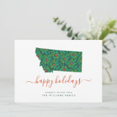 prettige feestdagen Warm Wishes van Montana (Staand voorkant)