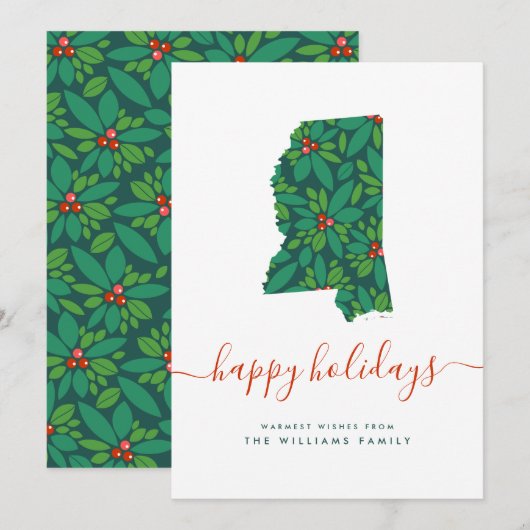 prettige feestdagen Warm Woods uit Missouri (Voorkant / Achterkant)