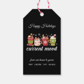 Prettige feestdagen - warme cacao cadeaulabel (Achterkant)