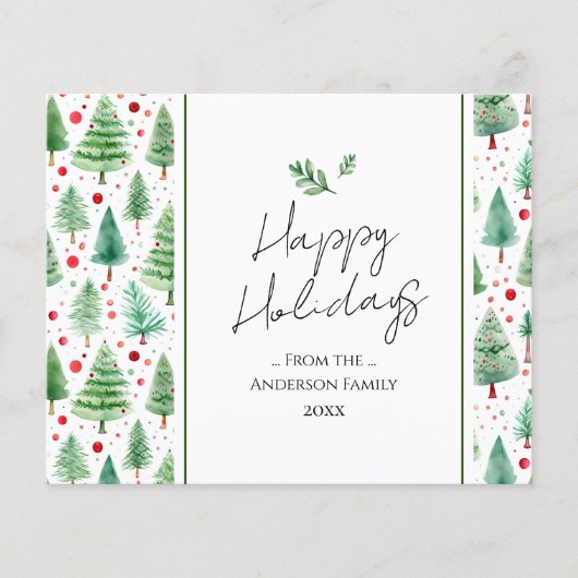 Prettige feestdagen Waterverf (Voorkant)