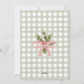 Prettige feestdagen Waterverf Bloemenboog Familief Feestdagenkaart (Achterkant)