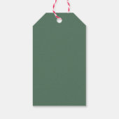 prettige feestdagen Waterverf kerstmis pine Cadeaulabel (Achterkant)