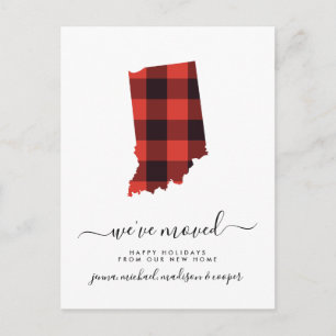 prettige feestdagen   We hebben ons verplaatst   I Briefkaart